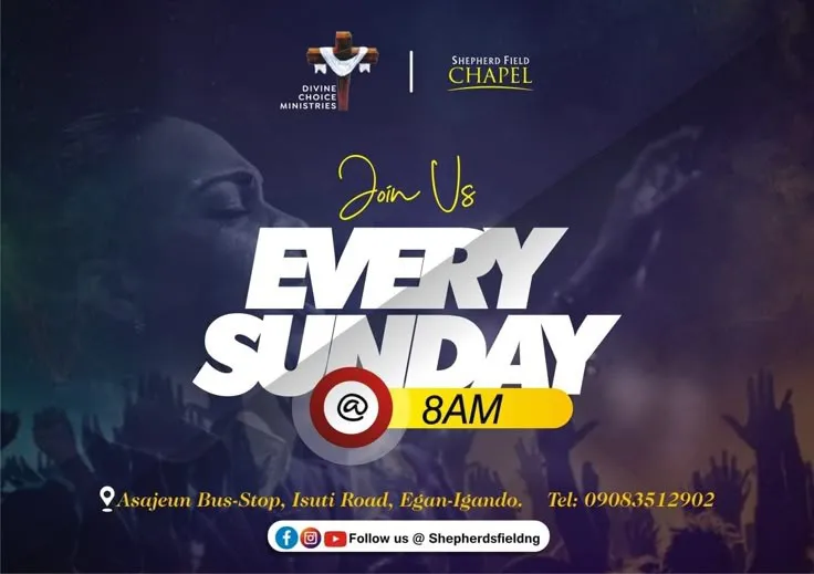 Church flyer